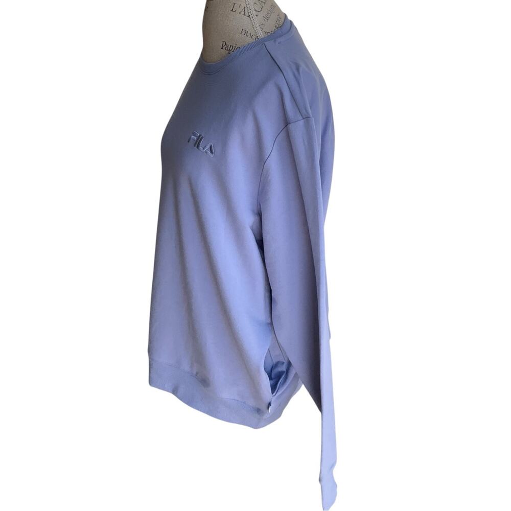 FILA Women’s Purple Active French Terry Crewneck Sweatshirts Size XXL NWT - Picture 3 of 7